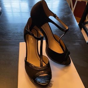 NWT, Nine West Open toe, Hillary heels.  Size 7
